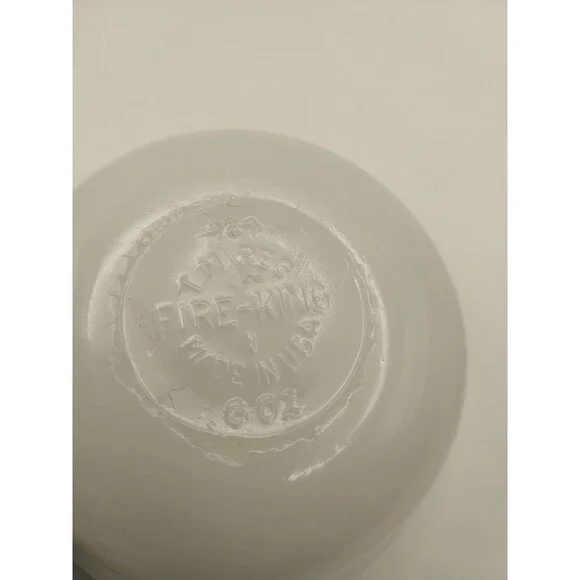 Vintage Floral  Fire King Primrose Custard Cups Set Of 2- 6 Oz EUC - Picture 6 of 8